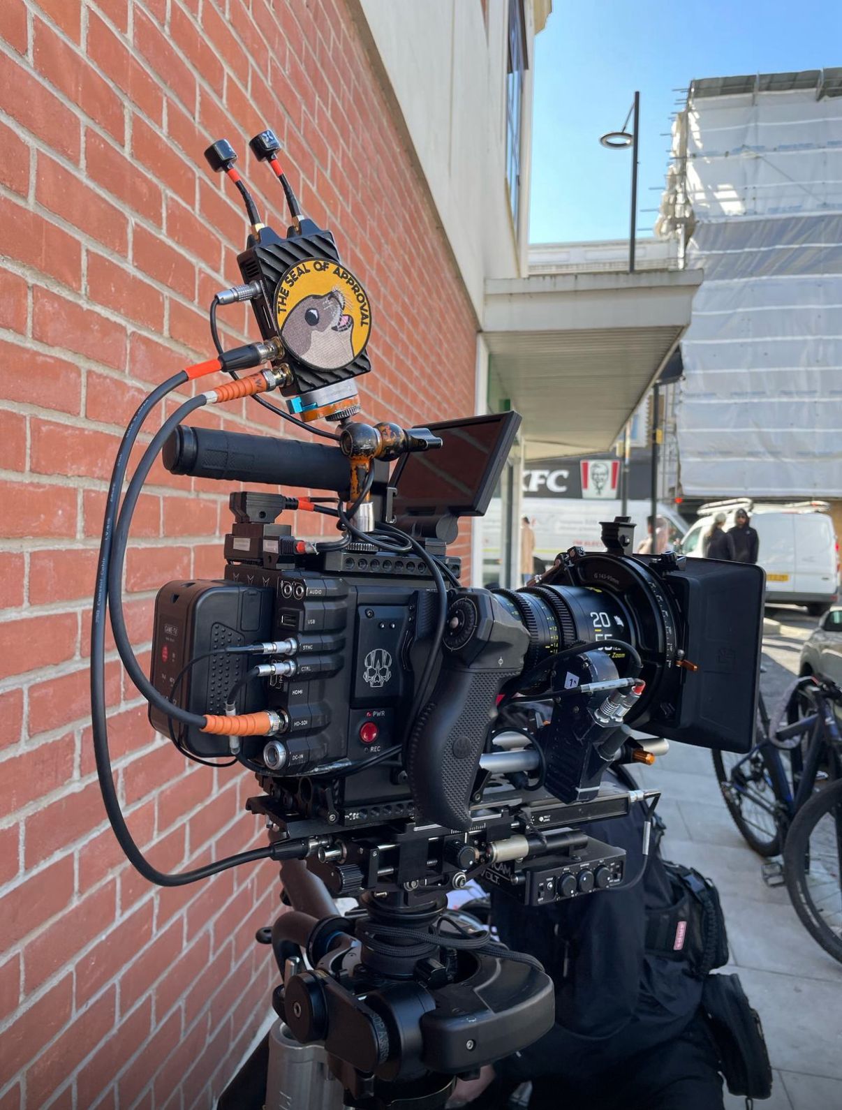 David Schaal on set